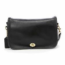 coach pocket purse black