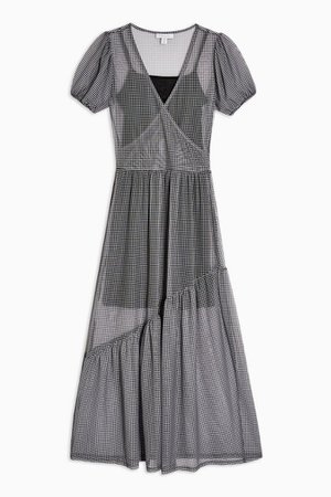 Mesh Wrap Midi Dress | Topshop