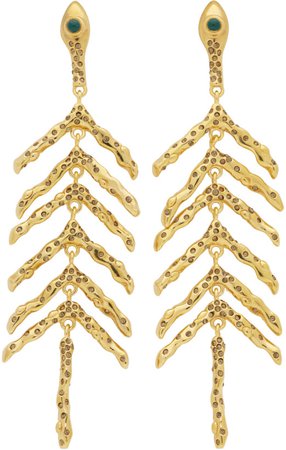 Chloé Gold Fishbone Earrings