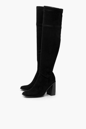 Interest Heel Knee Boots | Boohoo