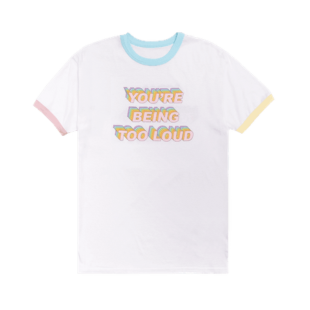 White Tee With Multicolor Lyric Design – Taylor Swift Official Store