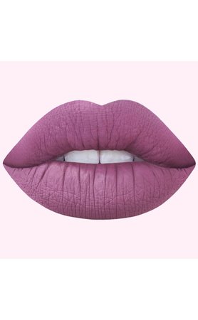 soft purple matte lips