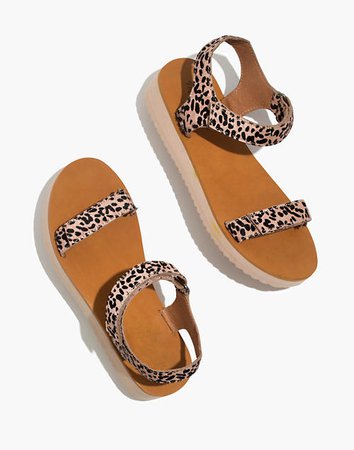 The Maggie Sandal in Spotted Calf Hair brown