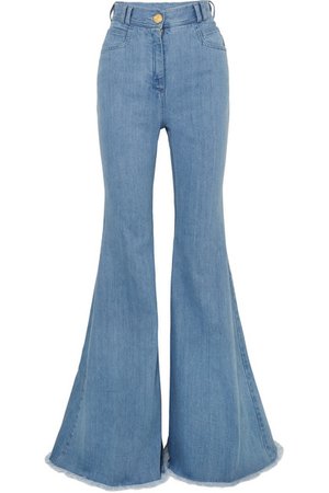 Balmain | High-rise flared jeans | NET-A-PORTER.COM