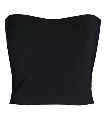 A.L.C. Dean Strapless Knit Top in black | INTERMIX®