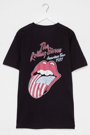 The Rolling Stones Graphic Band Tee Dress | Nasty Gal