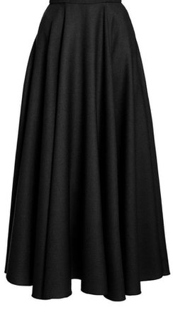 black wool skirt