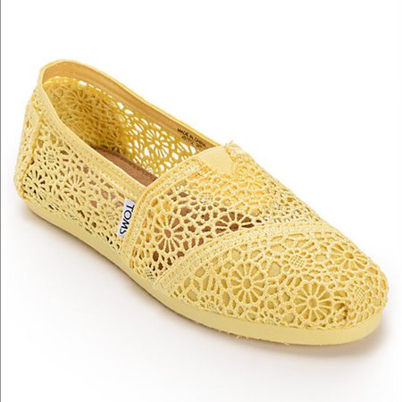 TOMS Shoes | Classic Crochet Slip Ons | Poshmark
