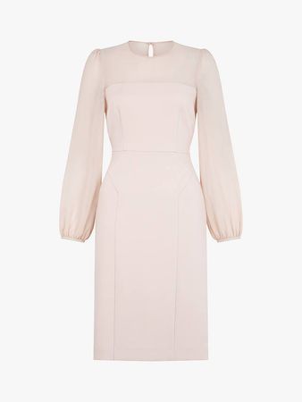 Hobbs Mila Dress, Pale Pink at John Lewis & Partners