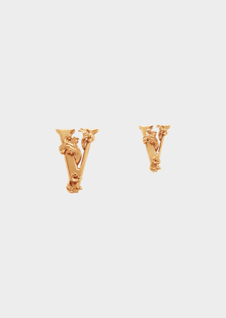Versace DV Barocco Stud Earrings