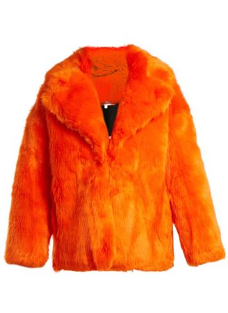 Oversized faux-fur jacket