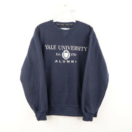 Vintage | Sweaters | Vintage Yale University Alumni Sweatshirt Blue | Poshmark