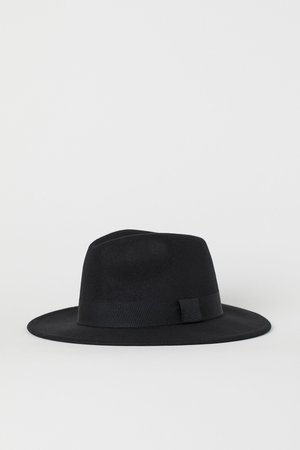 Filtet hat - Sort - | H&M DK