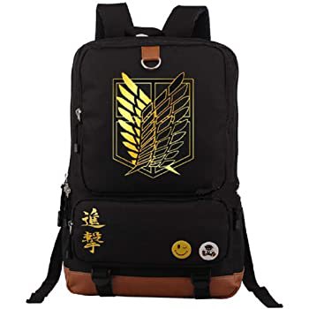 Amazon.com | YOYOSHome Luminous Japanese Anime Cosplay Bookbag College Bag Backpack School Bag (Attack on Titan) | Kids' Backpacks
