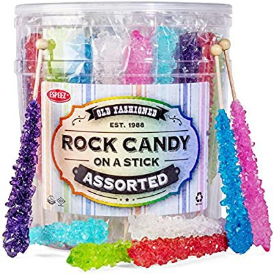 Amazon.com : Extra Large Rock Candy Sticks - Candy Buffet - 36 Espeez Assorted Sticks - For Birthdays, Weddings, Receptions, Bridal and Baby Showers : Suckers And Lollipops : Grocery & Gourmet Food