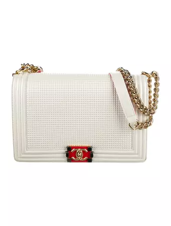 Chanel Medium Cube Boy Bag - Neutrals Shoulder Bags, Handbags - CHA923452 | The RealReal