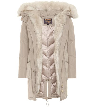 W'S Military fur trimmed down parka