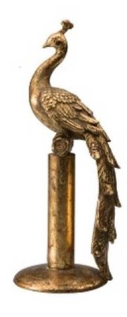 peacock bronze statue
