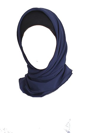 blue headscarf