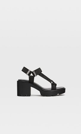 Track sole heeled sandals - Women's Just in | Stradivarius United States