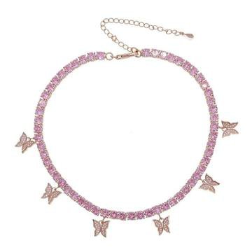 Pink Butterfly Drip | Choker – Zera Jewels