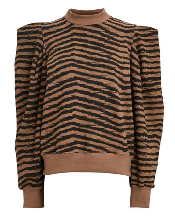 AGOLDE Strong Shoulder Cotton Sweatshirt | INTERMIX®