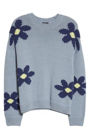 Zoey Intarsia Flower Sweater | Nordstrom