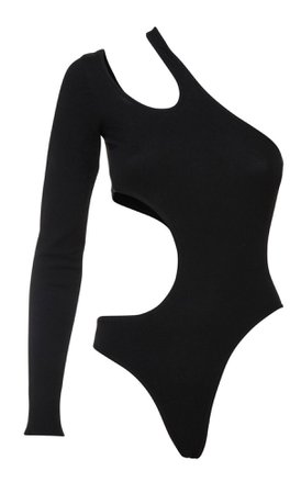 black cutout bodysuit