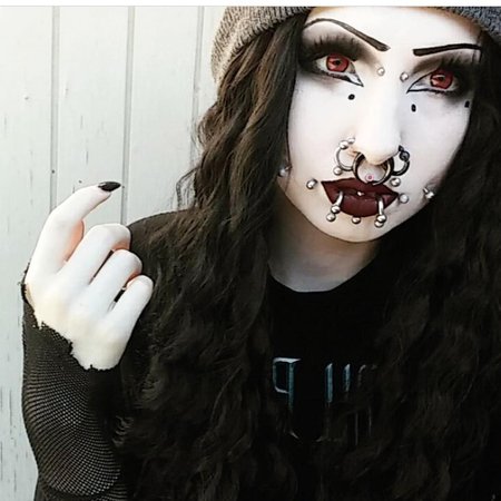 face piercings goth - Google Search