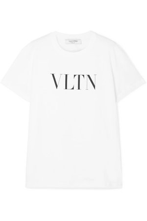 Valentino | Printed cotton-jersey T-shirt | NET-A-PORTER.COM