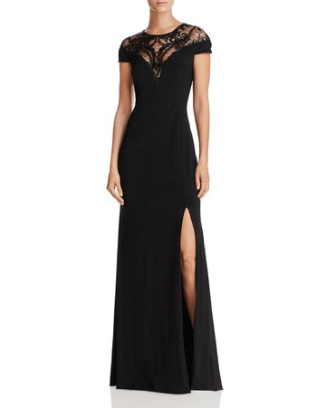 Adrianna Papell Embellished Illusion-Yoke Gown | Bloomingdale's