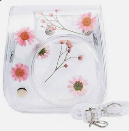 pink flower Instax mini 11 camera case
