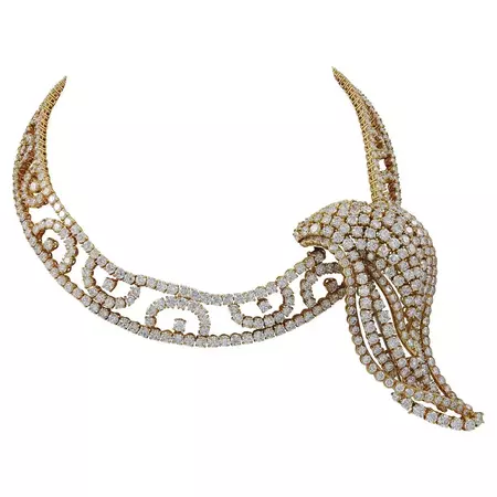 M. Gérard Diamond Pendant Necklace / Brooch For Sale at 1stDibs