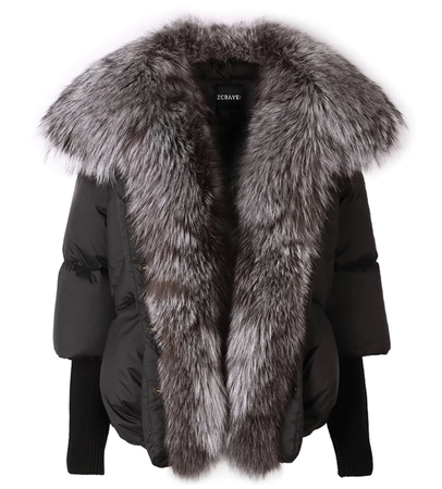 Fur Trim Puffer Jacket $699