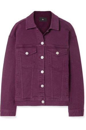 purple jeans jacket