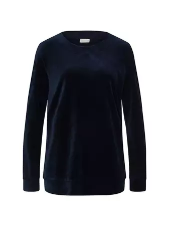 Shop Hanro Velour Pullover Sweater | Saks Fifth Avenue