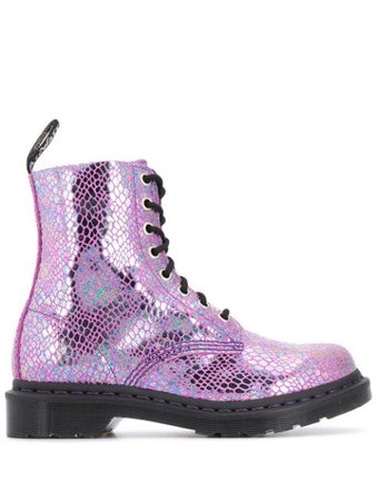 Dr. Martens 1460 Metallic lace-up Boots - Farfetch