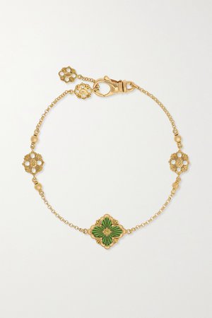 Gold Opera Tulle 18-karat gold and enamel bracelet | Buccellati | NET-A-PORTER