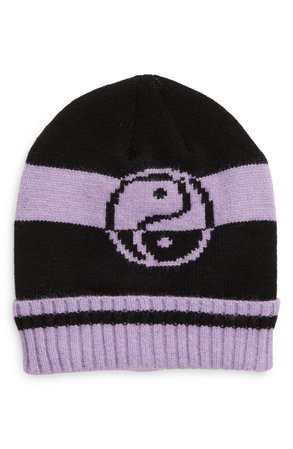Topshop Recycled Ying Yang Knit Beanie | Nordstrom