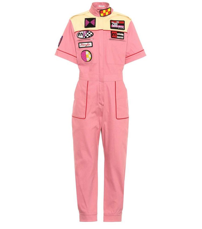 pink race suit