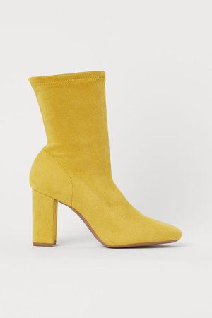 Sock Boots - Yellow - Ladies | H&M US