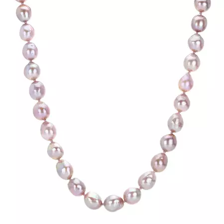 Maria Beaulieu Soft Purple Pink Freshwater Pearl Necklace