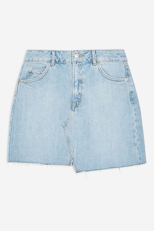 TALL Asymmetric Denim Mini Skirt | Topshop