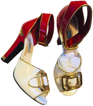 Red Patent leather Sandals