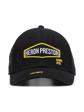 Heron Preston black Harley logo-embroidered cotton baseball cap $116 - Buy Online - Mobile Friendly, Fast Delivery, Price