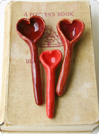 book with heart shaped spoons aesthetic harry valentine