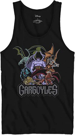 Amazon.com: Disney Gargoyles Watch 90's Cartoon Officially Licensed Adult Tank Top (Large) Black: Clothing
