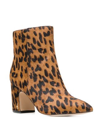 SAM EDELMAN leopard print boots