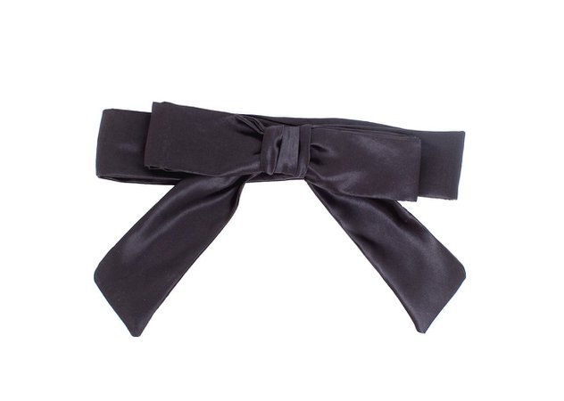 black bow belt