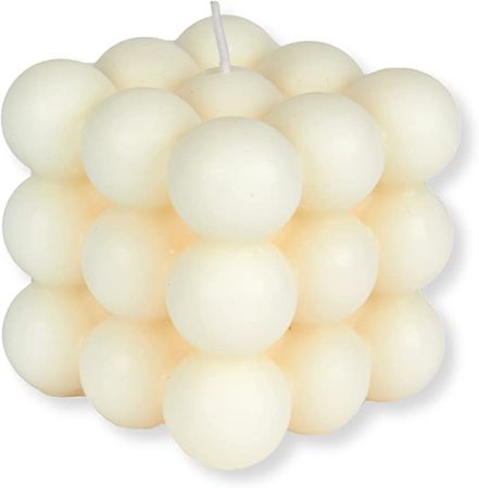 Amazon.com: Loftern White Freesia Scented Bubble Candle - Handmade, Natural Soy Wax Based, Aesthetic Room Decor, Cool Shaped Candles - Decorative Candles for Home Decor, Velas Aromaticas : Home & Kitchen